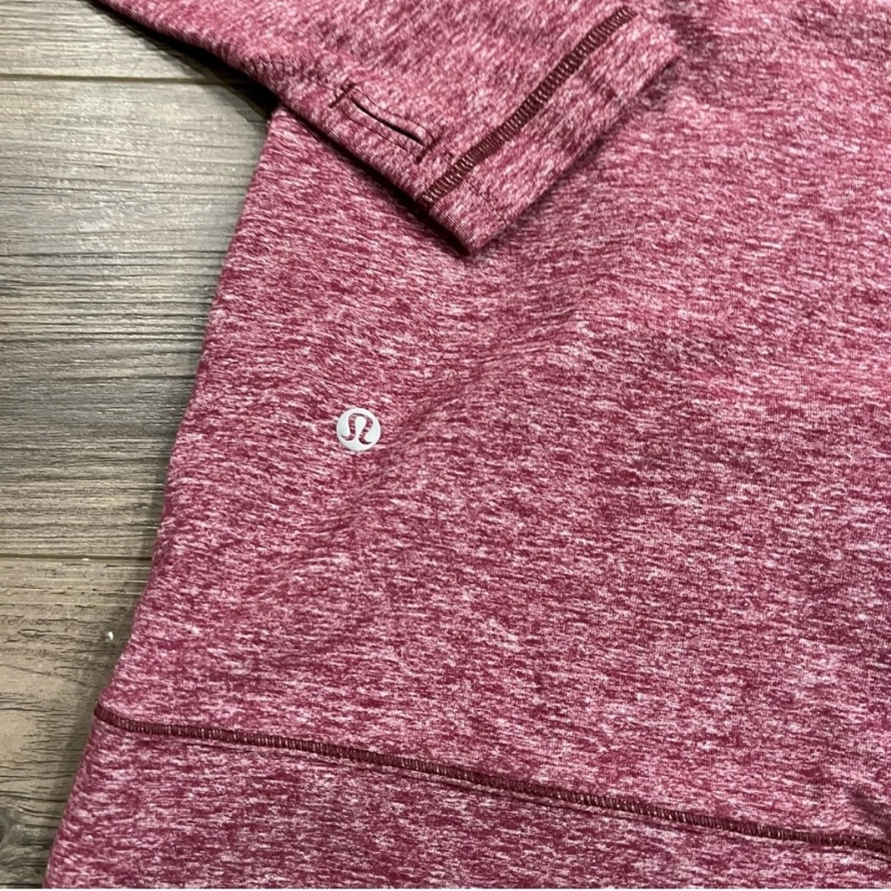 Lululemon Make A Move Long Sleeve Rulu Heathered Red Grape | Size 6 - Picture 7 of 12